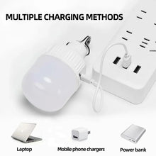 将图片加载到图库查看器,Portable USB Rechargeable LED Camping Light Multifunctional Outdoor Emergency Hanging Tent Lamp Hiking Picnics Night Lighting