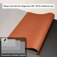 将图片加载到图库查看器,Large PU Leather Office Desk Mat – Waterproof Dual-Tone Mouse Pad & Keyboard Desk Protector for Home or Office