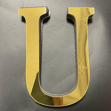 Load image into Gallery viewer, Gold Mirror 3D Letter Wall Stickers – Acrylic Peel & Stick Decor