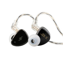 Load image into Gallery viewer, SIMGOT EM6L 1DD + 4BA Hybrid Driver In-ear Monitor HiFi IEM Earphone with Detachable OFC Silver Cable for Musician Audiophile