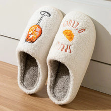 Load image into Gallery viewer, Aperol Spritz Women's Slippers Spritz O'Clock | Cozy Comfy Fluffy Slippers Party Bridal Shower Girl Mom Daughter Gift