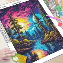 Load image into Gallery viewer, 5D Diamond Painting Kit - Aurora Landscape Mosaic, Full Round Drill for DIY Home Decor