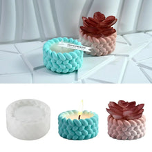 Load image into Gallery viewer, Hemp Rope Candle Cup Silicone Mold – DIY Succulent Pot, Cement, Resin & Gypsum Craft Mold for Home Décor & Storage Boxes