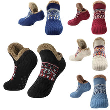 将图片加载到图库查看器,Thermal Mens Fluffy Slipper Socks Winter Warm Women Short Cotton Thickened Home Sleeping Soft Non Slip Grip Fuzzy Floor Socks