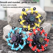将图片加载到图库查看器,Deformable Fidget Spinner Chain Toy – Intelligent Stress Relief Finger Gyro for Kids & Adults