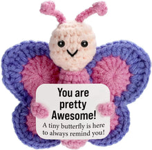 Load image into Gallery viewer, Funny Crochet Positive Inspirational Emotional Support Owl Doll Home Room Decoration Handmade Knitted Owl Desktop Ornament Gift