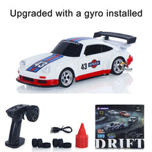将图片加载到图库查看器,New RC Drift Car Upgraded Gyro 1/43 Racing RTR 4WD Four-wheel Drive High Speed Radio Control Model 2.4g Drift Race Car Mini Gift