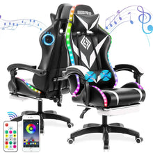 将图片加载到图库查看器,135 Degrees Gaming Chair RGB Light Office Chair Bluetooth Speaker Gamer Computer Chair Ergonomic Swivel 2 Point Massage Recliner