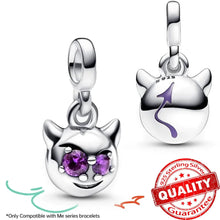 Load image into Gallery viewer, Sparkling Star Mini Dangle Charm - 925 Sterling Silver Green Heart Charm for Me Bracelet, Zircon & Crystal Accent, Customizable Girl Party Jewelry