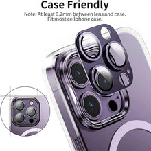 Load image into Gallery viewer, Camera Lens Metal Protector Glass For iPhone 14 Pro 13Pro 13 12 Pro Max Plus Full Cover Lens Protective Cap For iPhone 13 14Pro Tempered Glass Lens Film Metal Camera Screen Protection HD Clear Lens Protector