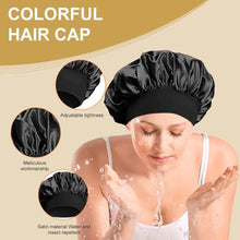 Load image into Gallery viewer, Women’s Satin Sleep Bonnet – Silk Hair Bonnet Wide Band