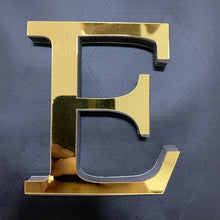 Load image into Gallery viewer, Gold Mirror 3D Letter Wall Stickers – Acrylic Peel & Stick Decor