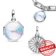 Load image into Gallery viewer, Sparkling Star Mini Dangle Charm - 925 Sterling Silver Green Heart Charm for Me Bracelet, Zircon & Crystal Accent, Customizable Girl Party Jewelry