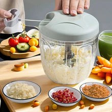 Load image into Gallery viewer, Home Kitchen Manual Ginger Grinder Garlic Mud Splasher Multifunctional Vegetable Cutter Handheld Meat Grinder Modern Minimalist
