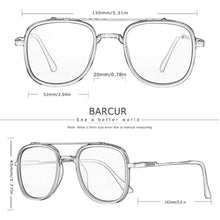 Load image into Gallery viewer, BARCUR Cool Oval Double Beam Fashion Sunglasses for Women & Men Polarized Sunshade UV400 Protection Trendy Outdoor Eyewear with Exclusive White Brand Gift Box for Summer