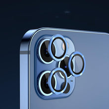 Load image into Gallery viewer, Camera Lens Protector for iPhone 14 Pro Max Plus 13 12 Mini 14Pro iPhone14 13Pro 14Plus 12Pro Glass Protection Protective Film Metallic Camera Ring Lens Protector with Glass Cover