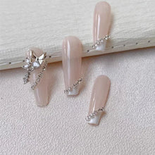 Load image into Gallery viewer, 100/50cm Luxury Crystal Chain Nail Charms - 1.5/2mm Clear & AB Diamond Nail Art Decoration