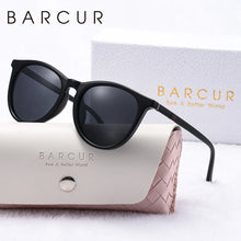 Load image into Gallery viewer, BARCUR Pink Fashion Round Sunglasses for Women – Polarized Comfortable UV400 Mirror Lense Lightweight PC Frame for Summer Travel Vacation & Holiday – Trendy Girls’ Gift Idea with Sweet Style