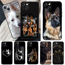 将图片加载到图库查看器,Cartoon German Shepherd Phone Case MAsk Dog Case For iPhone 13 12 Mini 11 14 Pro Max 6S 8 7 Plus SE 2022 2020 X XS Max XR Back Cover Poodle Dog Phone Case Compatible with iphone