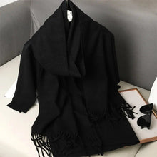 Load image into Gallery viewer, 62-Color Winter Cashmere Scarf – Warm Tassel Pashmina Wrap for Women