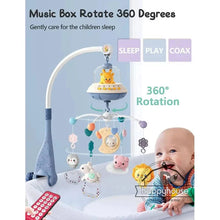 将图片加载到图库查看器,Musical Baby Crib Mobile - Lights, Music & Projection | Remote Control Crib Toy for Newborns