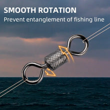将图片加载到图库查看器,MEREDITH Fishing Swivels Ball Bearing Swivel 50PCS/Lot with Safety Snap Solid Rings Rolling Swivel for Carp Fishing Accessories