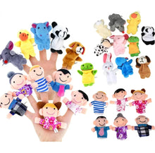 Load image into Gallery viewer, Hand Finger Puppets Plush Set β Animal Cartoon Toys for Kids