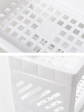 Load image into Gallery viewer, PP Desktop Double Layer Storage Rack – White Organizer for Desk
