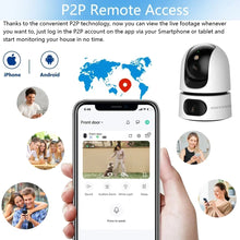 Load image into Gallery viewer, 10X Zoom 4K WiFi IP Camera Dual Lens Smart Home Auto Tracking CCTV Camera Wireless Surveillance Camera Security Baby Monitor Cam