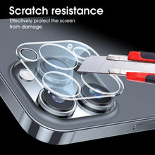 Load image into Gallery viewer, 4pcs Tempered Glass Camera Lens Protector Guard For IPhone 14 13 12 11 Pro Max Camera Protector Full Cover Protective Glass Transparent Rear Camera Film for IPhone 14 Pro Max