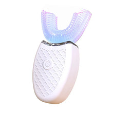 将图片加载到图库查看器,Electric U-Shaped Toothbrush for Adults - Soft-Bristles Teeth Whitening Kit, Oral Care with Auto-Timing & 360° Gum Protection