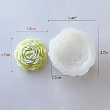 Load image into Gallery viewer, 3D Peony Flower Silicone Candle Mold – DIY Relief Candle, Soap & Resin Mold for Handmade Crafts, Gifts & Home Décor
