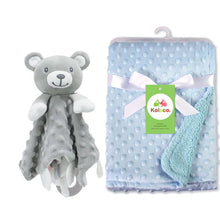 Load image into Gallery viewer, Personalized Newborn Baby Blanket with Name & Custom Stroller Gift Set