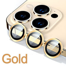 将图片加载到图库查看器,Full Cover Frame Glass Camera Lens Protector For iPhone 14 Plus Lens Glass For iPhone 11 12 13 Pro Max Mini Premium Tempered Glass Film Aluminum Alloy Lens Ring Cover Camera Protector