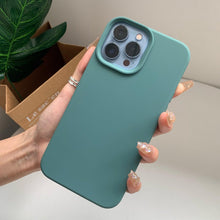 将图片加载到图库查看器,Silicone Soft Thick Protective Rubber Phone Basic Case For iPhone 14 13 Pro Max Case Luxury Silicone Phone Case for iPhone Solid Color Classic Camera Protection Case
