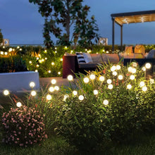 Load image into Gallery viewer, 8 LED Solar Firefly Garden Lights – Waterproof Warm White Outdoor Pathway & Patio Decoration