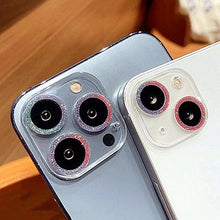 Load image into Gallery viewer, Glitter Camera Protector Film For iPhone 13 12 Mini 13 Pro Max Clear Lens Protective Glass for iphone 14 12pro 13pro Back Cover Camera Protection Scratch-Resistant Bubble-Free Military Standard Ultra Clear 9H Hardness Camera Protection iPhone