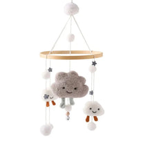 Load image into Gallery viewer, Wooden Baby Crib Mobile with Music Box Bell