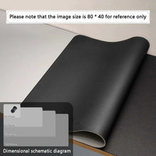 将图片加载到图库查看器,Large PU Leather Office Desk Mat – Waterproof Dual-Tone Mouse Pad & Keyboard Desk Protector for Home or Office