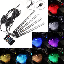 Load image into Gallery viewer, Universal Car RGB LED Strip – 8-Color Interior Ambient Lights