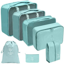 Load image into Gallery viewer, 7/8/9/10 Pcs Travel Organizer Packing Cubes – Lightweight Polyester Luggage Storage Bags for Clothes, Shoes, and Accessories
