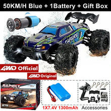Load image into Gallery viewer, 4WD RC Off-Road Car - 1:16 High-Speed Brushless Truck, 50-80KM/H, 4x4 Drift Racing Toy for Kids & Adults