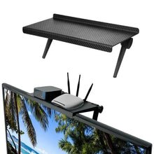 Load image into Gallery viewer, Adjustable Screen Storage Rack - No-Drill Shelf for TV & Computer Monitors