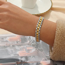 Load image into Gallery viewer, Luxury 18K Gold Plated Waterproof Wrist Bracelets for Women Stainless Steel Popular Watch Band Bracelets Jewelry Accessories