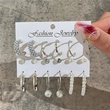 Load image into Gallery viewer, Gold Butterfly & Heart Dangle Earrings Set – Acrylic Drop Jewelry for Women