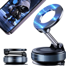 Load image into Gallery viewer, 360° Foldable Vacuum Magnetic Phone Holder, Magnetic Car Phone Mount, Hands-Free Suction Cup Phone Holder for Smooth Surface