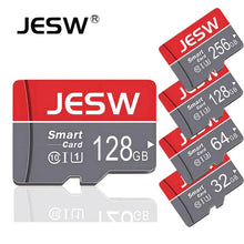 Load image into Gallery viewer, JESW Micro 256G Ultra Memory SD Card TF Flash Card A1 V10 C10 U1 32GB 64G 16G 8G 4G Micro for Camera UAV Phone Switch Table