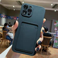 将图片加载到图库查看器,Phone Case For iphone 11 12 13 pro max XR X XS Max 12 mini 12 pro Soft Silicone Wallet Card Holder Cover For iPhone Wallet Case Compatible with iPhone 13 Secure Card Wallet Case
