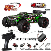 Load image into Gallery viewer, 9522PRO 1:16 RC Car - 85KM/H Brushless 4WD Off-Road Drift Racing Truck with LED Lights, Professional High-Speed Remote Control Car