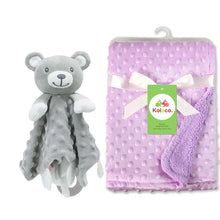 Load image into Gallery viewer, Personalized Newborn Baby Blanket with Name & Custom Stroller Gift Set